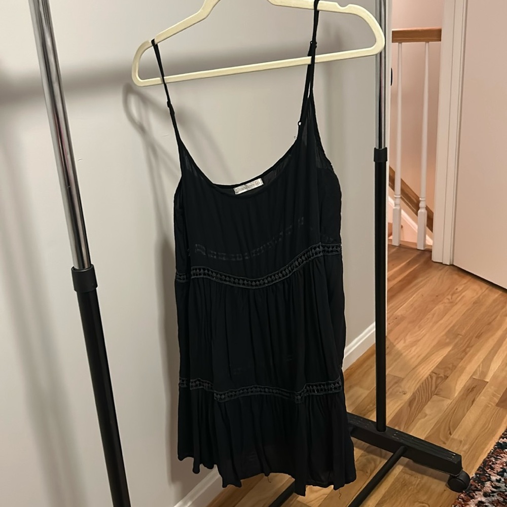 Black slip dress - Shana - Medium
